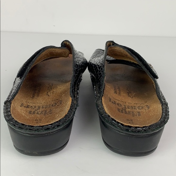 Finn Comfort Germany Sz 39 Black Preowned - Picture 3 of 8